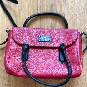 Kate Spade Red and Black Satchel Bag